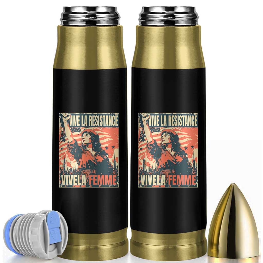 Vive La Resistance Vivela Femme Bullet Tumbler Feminist Women's Right Political Sattire - Wonder Print Shop