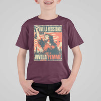 Vive La Resistance Vivela Femme T Shirt For Kid Feminist Women's Right Political Sattire - Wonder Print Shop