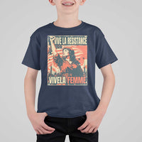 Vive La Resistance Vivela Femme T Shirt For Kid Feminist Women's Right Political Sattire - Wonder Print Shop