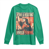Vive La Resistance Vivela Femme Long Sleeve Shirt Feminist Women's Right Political Sattire - Wonder Print Shop