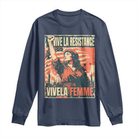 Vive La Resistance Vivela Femme Long Sleeve Shirt Feminist Women's Right Political Sattire - Wonder Print Shop