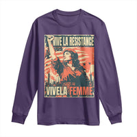 Vive La Resistance Vivela Femme Long Sleeve Shirt Feminist Women's Right Political Sattire - Wonder Print Shop