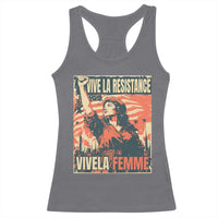 Vive La Resistance Vivela Femme Racerback Tank Top Feminist Women's Right Political Sattire - Wonder Print Shop