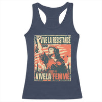 Vive La Resistance Vivela Femme Racerback Tank Top Feminist Women's Right Political Sattire - Wonder Print Shop
