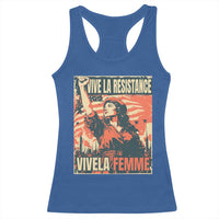Vive La Resistance Vivela Femme Racerback Tank Top Feminist Women's Right Political Sattire - Wonder Print Shop