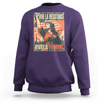 Vive La Resistance Vivela Femme Sweatshirt Feminist Women's Right Political Sattire - Wonder Print Shop