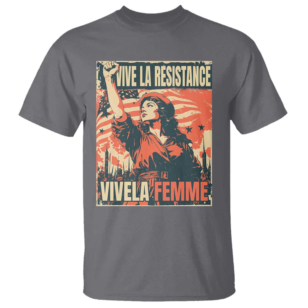 Vive La Resistance Vivela Femme T Shirt Feminist Women's Right Political Sattire - Wonder Print Shop