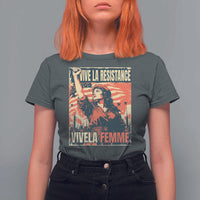 Vive La Resistance Vivela Femme T Shirt For Women Feminist Women's Right Political Sattire - Wonder Print Shop