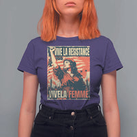 Vive La Resistance Vivela Femme T Shirt For Women Feminist Women's Right Political Sattire - Wonder Print Shop