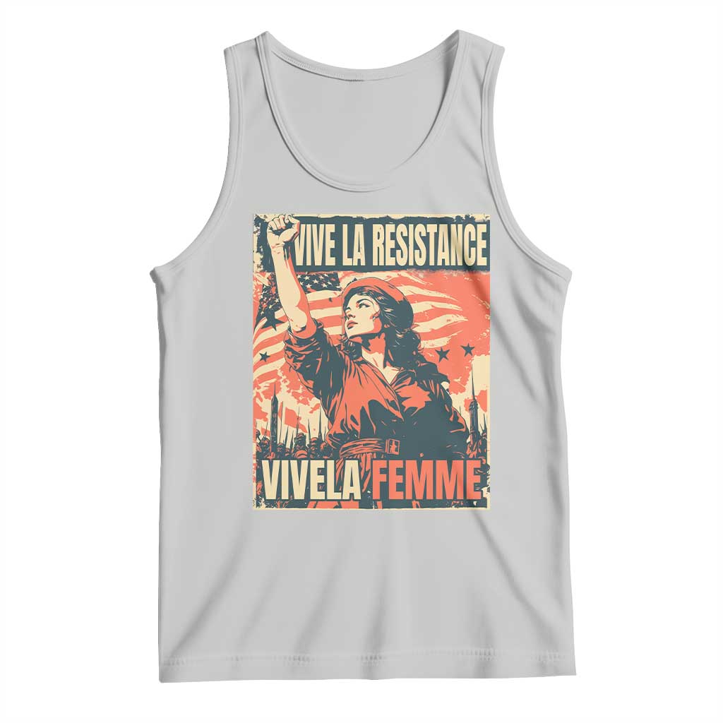 Vive La Resistance Vivela Femme Tank Top Feminist Women's Right Political Sattire - Wonder Print Shop