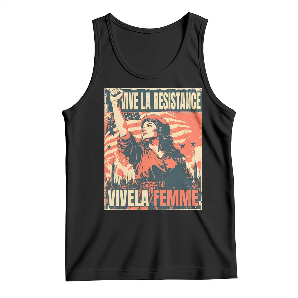 Vive La Resistance Vivela Femme Tank Top Feminist Women's Right Political Sattire - Wonder Print Shop