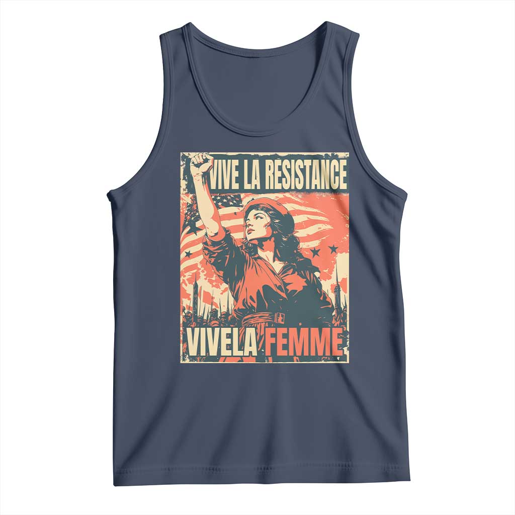 Vive La Resistance Vivela Femme Tank Top Feminist Women's Right Political Sattire - Wonder Print Shop