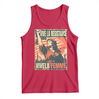 Vive La Resistance Vivela Femme Tank Top Feminist Women's Right Political Sattire - Wonder Print Shop