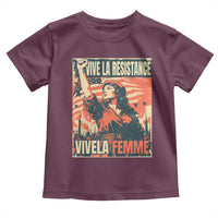 Vive La Resistance Vivela Femme Toddler T Shirt Feminist Women's Right Political Sattire - Wonder Print Shop