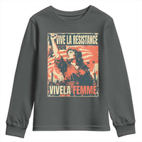 Vive La Resistance Vivela Femme Youth Sweatshirt Feminist Women's Right Political Sattire - Wonder Print Shop