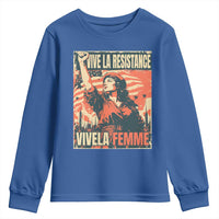 Vive La Resistance Vivela Femme Youth Sweatshirt Feminist Women's Right Political Sattire - Wonder Print Shop