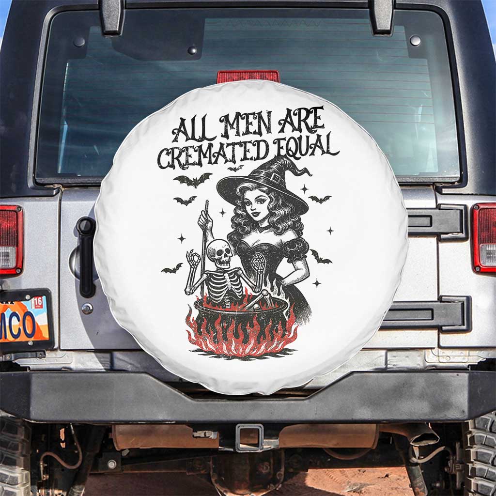 Witch All Men Are Cremated Equal Spare Tire Cover Feminist Halloween - Wonder Print Shop