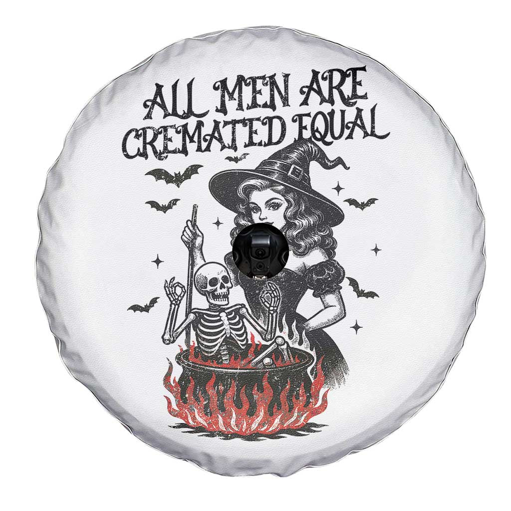 Witch All Men Are Cremated Equal Spare Tire Cover Feminist Halloween - Wonder Print Shop