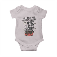 Witch All Men Are Cremated Equal Baby Onesie Feminist Halloween - Wonder Print Shop