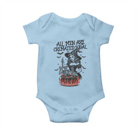 Witch All Men Are Cremated Equal Baby Onesie Feminist Halloween - Wonder Print Shop