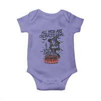 Witch All Men Are Cremated Equal Baby Onesie Feminist Halloween - Wonder Print Shop