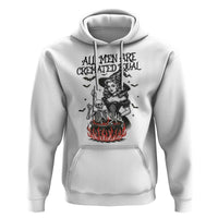 Witch All Men Are Cremated Equal Hoodie Feminist Halloween - Wonder Print Shop