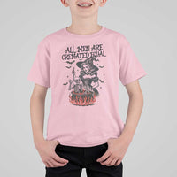 Witch All Men Are Cremated Equal T Shirt For Kid Feminist Halloween - Wonder Print Shop