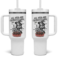 Witch All Men Are Cremated Equal Tumbler With Handle Feminist Halloween - Wonder Print Shop