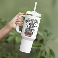 Witch All Men Are Cremated Equal Tumbler With Handle Feminist Halloween - Wonder Print Shop