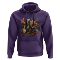 Pro Feminist Women's Rights Vintage Retro Flower Hoodie - Wonder Print Shop