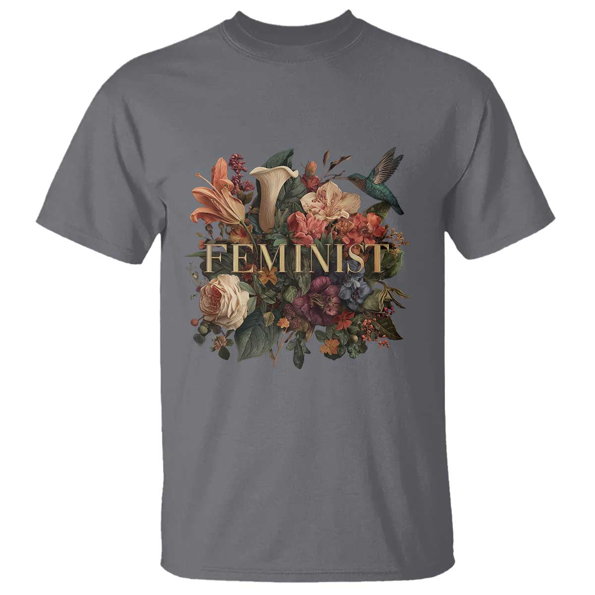 Pro Feminist Women's Rights Vintage Retro Flower T Shirt - Wonder Print Shop