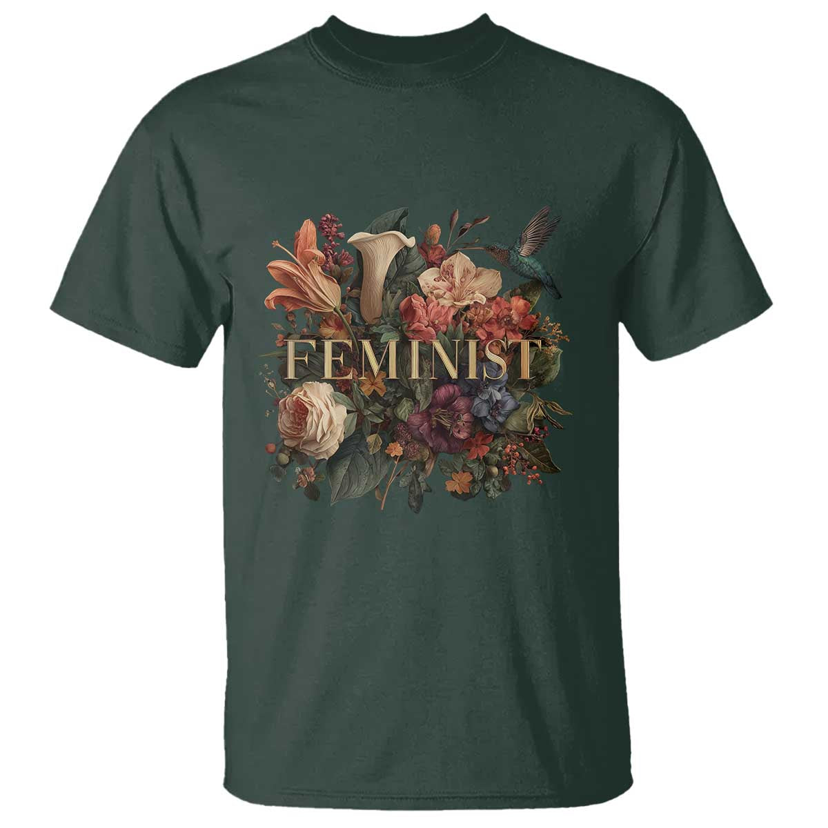 Pro Feminist Women's Rights Vintage Retro Flower T Shirt - Wonder Print Shop