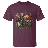Pro Feminist Women's Rights Vintage Retro Flower T Shirt - Wonder Print Shop