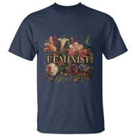 Pro Feminist Women's Rights Vintage Retro Flower T Shirt - Wonder Print Shop