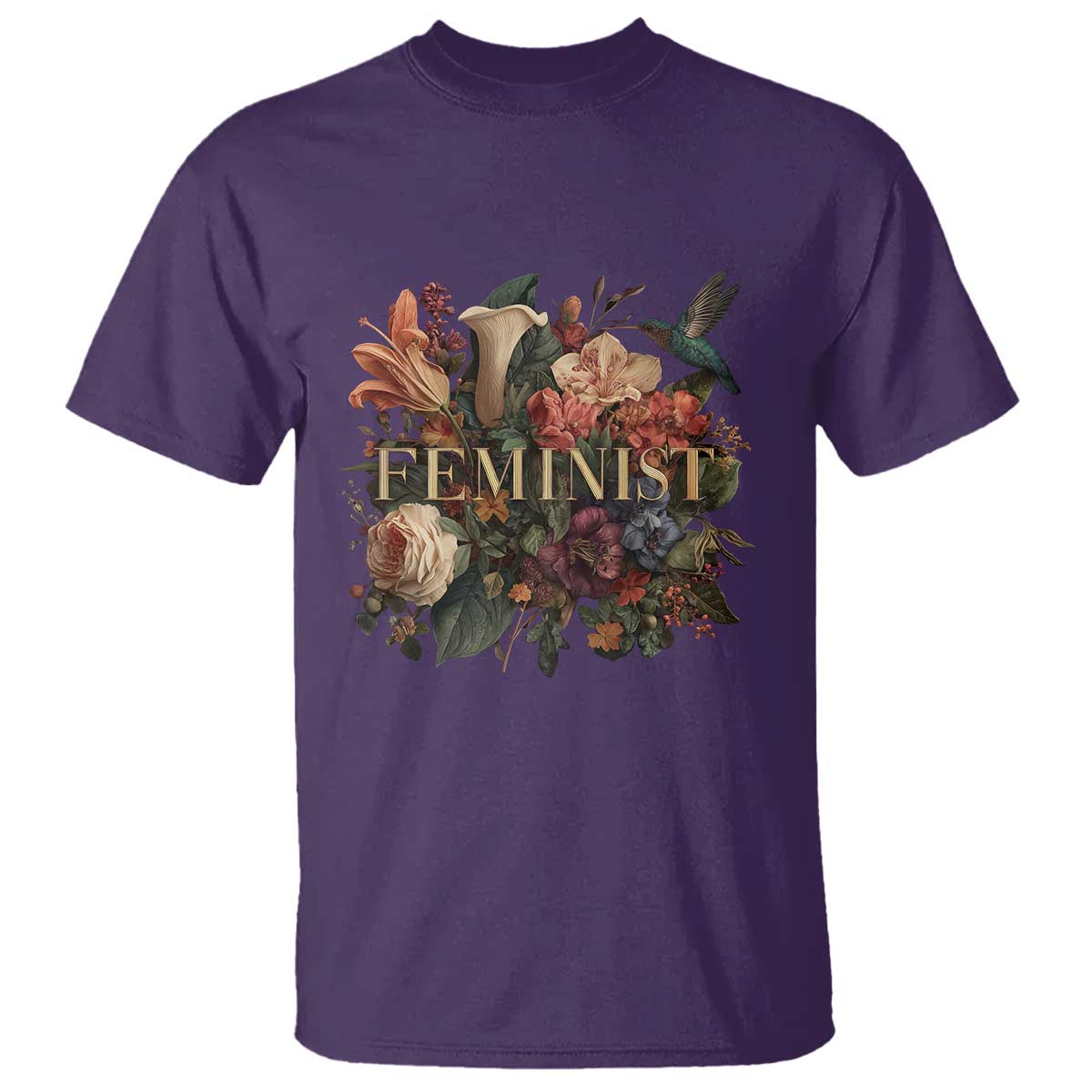 Pro Feminist Women's Rights Vintage Retro Flower T Shirt - Wonder Print Shop