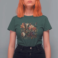 Pro Feminist Women's Rights Vintage Retro Flower T Shirt For Women - Wonder Print Shop