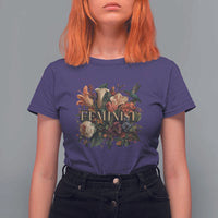 Pro Feminist Women's Rights Vintage Retro Flower T Shirt For Women - Wonder Print Shop