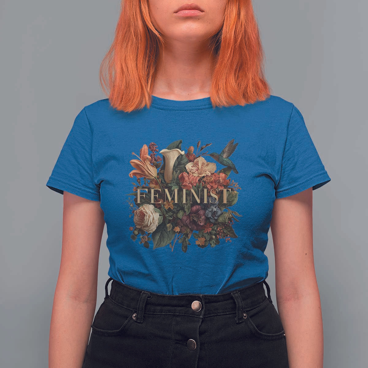Pro Feminist Women's Rights Vintage Retro Flower T Shirt For Women - Wonder Print Shop