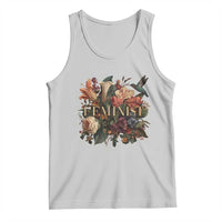 Pro Feminist Women's Rights Vintage Retro Flower Tank Top - Wonder Print Shop