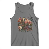 Pro Feminist Women's Rights Vintage Retro Flower Tank Top - Wonder Print Shop