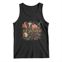 Pro Feminist Women's Rights Vintage Retro Flower Tank Top - Wonder Print Shop