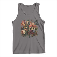 Pro Feminist Women's Rights Vintage Retro Flower Tank Top - Wonder Print Shop