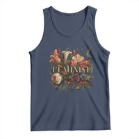Pro Feminist Women's Rights Vintage Retro Flower Tank Top - Wonder Print Shop