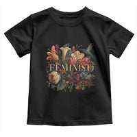 Pro Feminist Women's Rights Vintage Retro Flower Toddler T Shirt - Wonder Print Shop