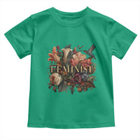 Pro Feminist Women's Rights Vintage Retro Flower Toddler T Shirt - Wonder Print Shop