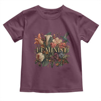 Pro Feminist Women's Rights Vintage Retro Flower Toddler T Shirt - Wonder Print Shop
