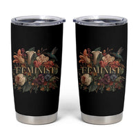 Pro Feminist Women's Rights Vintage Retro Flower Tumbler Cup - Wonder Print Shop