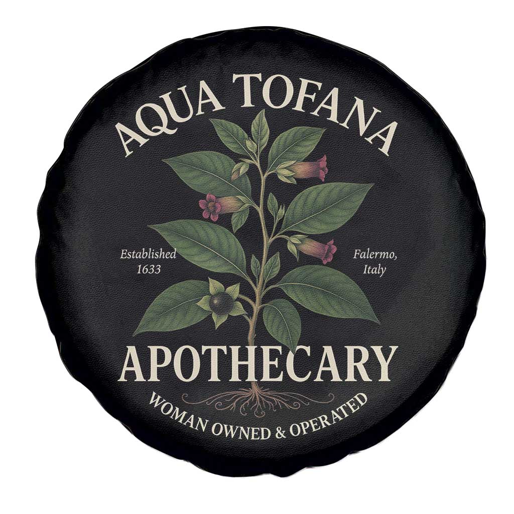 Aqua Tofana Apothecary Spare Tire Cover Feminist Woman Owned And Operated - Wonder Print Shop