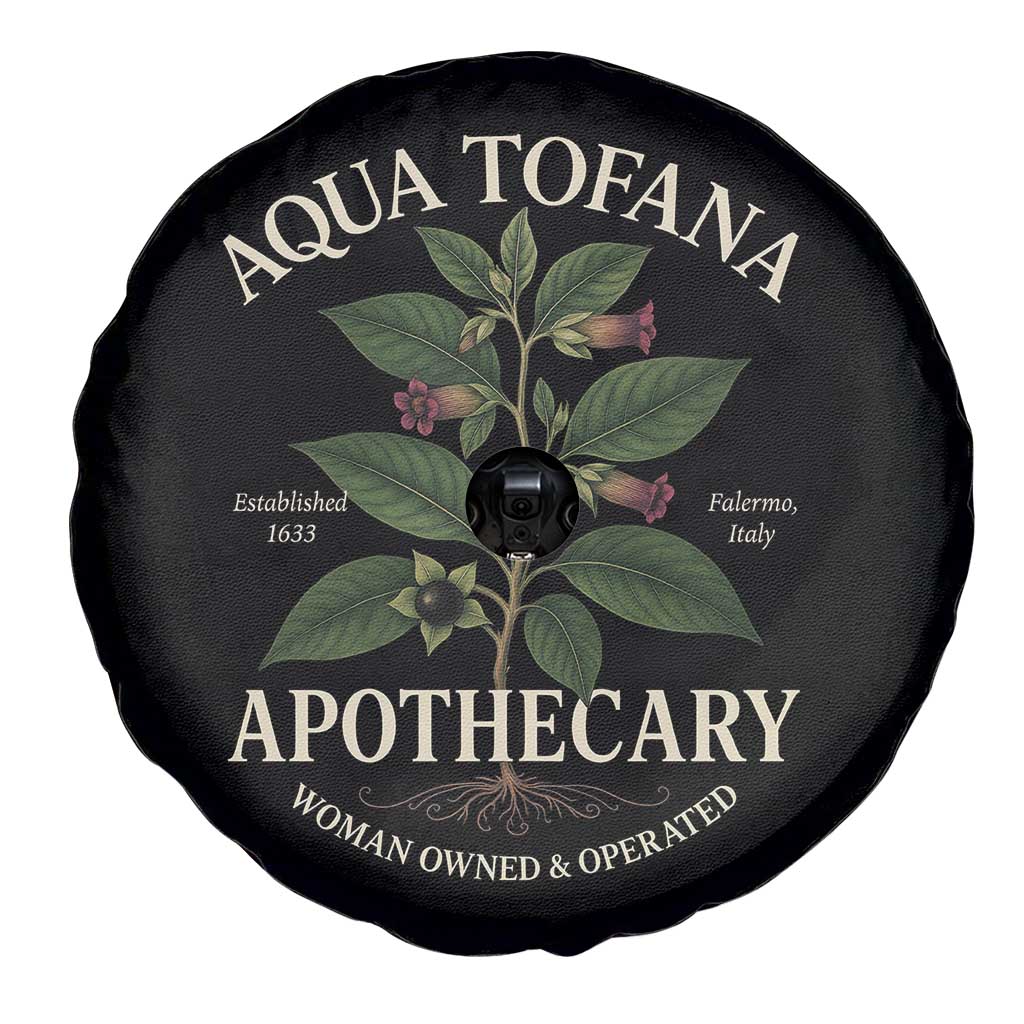 Aqua Tofana Apothecary Spare Tire Cover Feminist Woman Owned And Operated - Wonder Print Shop