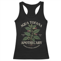Aqua Tofana Apothecary Racerback Tank Top Feminist Woman Owned And Operated - Wonder Print Shop